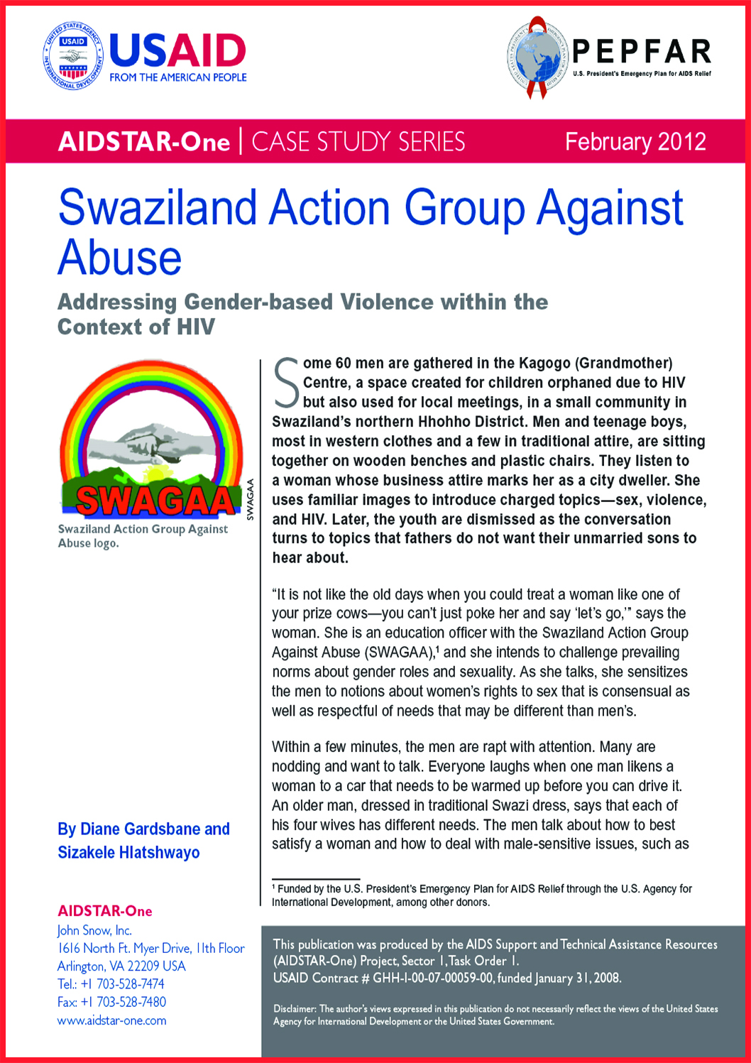 Addressing Gender-based Violence within the Context of HIV