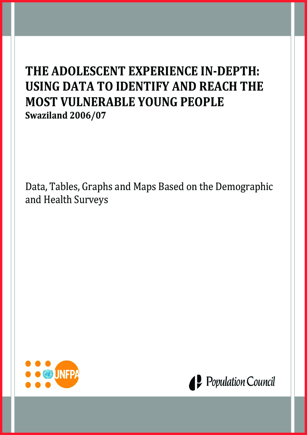 The Adolescent Experience In-Depth: Using Data to Identify & Reach The Most Vulnerable Young People