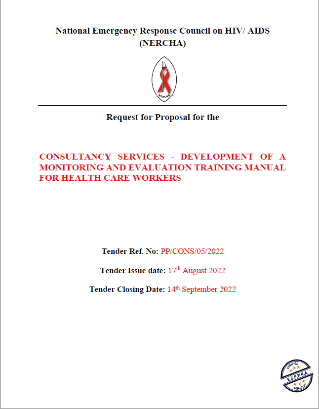 Tender M&E Training Manual